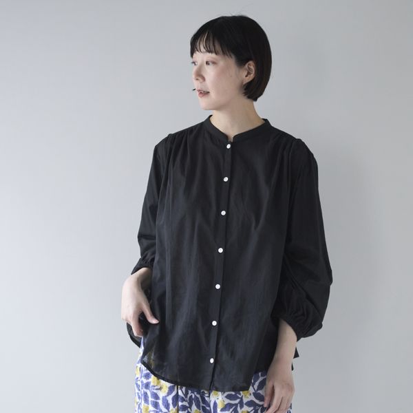 Kilka×kapuwa/風が通るなめらかモスリンブラウス